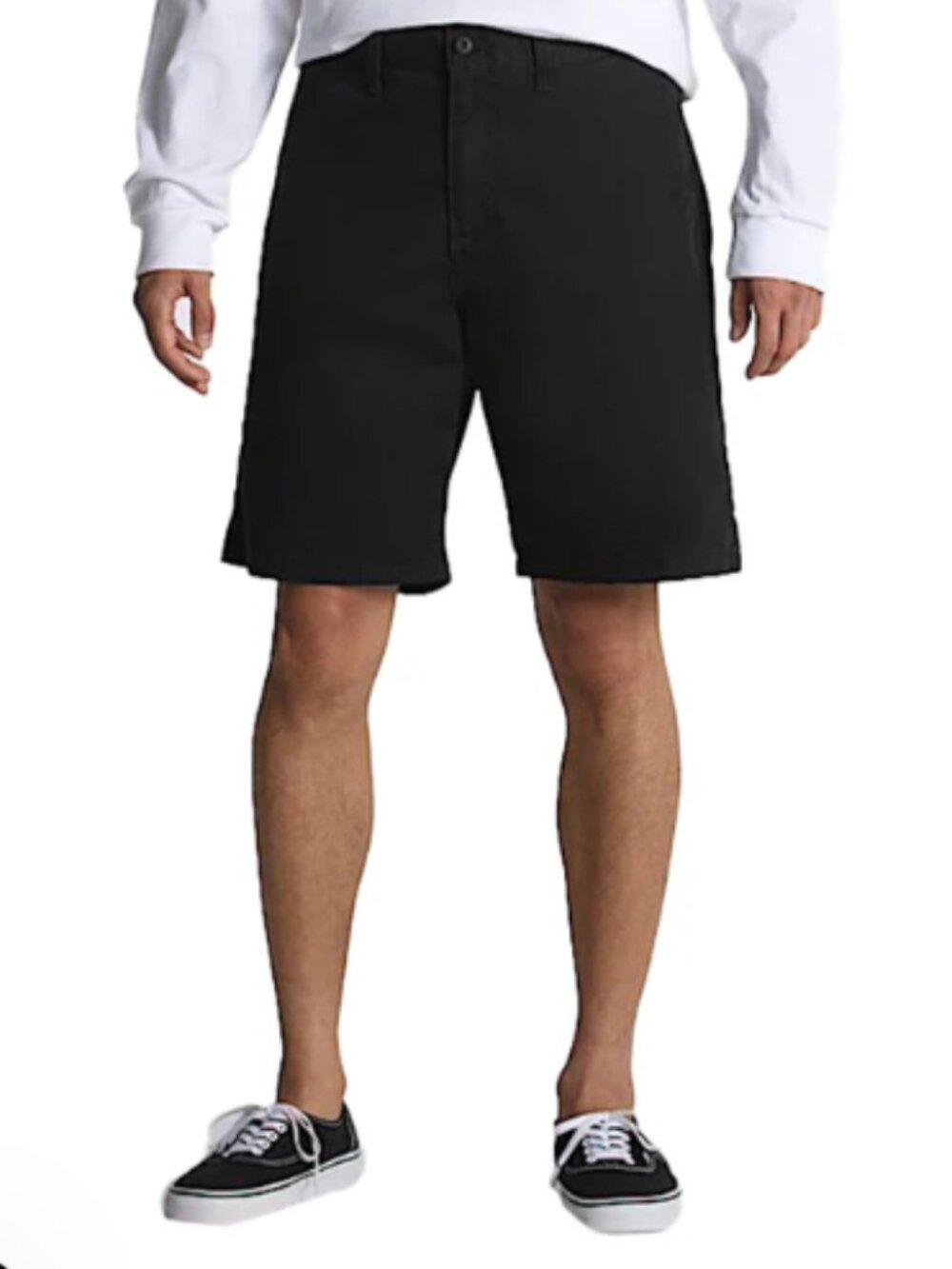 Vans 5-Pocket Denim Straight Leg Shorts, Heathered Black - Size 34 Waist